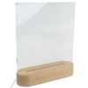Square  with Tab - 200x200mm - Pre Cut Acrylic - Clear