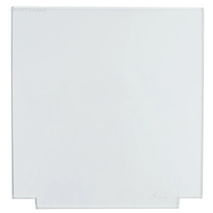 Square with Tab  - 240x240mm - Pre Cut Acrylic - Clear