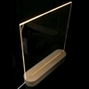 Square with Tab  - 240x240mm - Pre Cut Acrylic - Clear