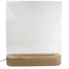 Square with Tab  - 240x240mm - Pre Cut Acrylic - Clear