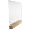 Square with Tab - 300x300mm - Pre Cut Acrylic - Clear