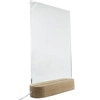 Rectangle with Tab - 200x266mm - Pre Cut Acrylic - Clear