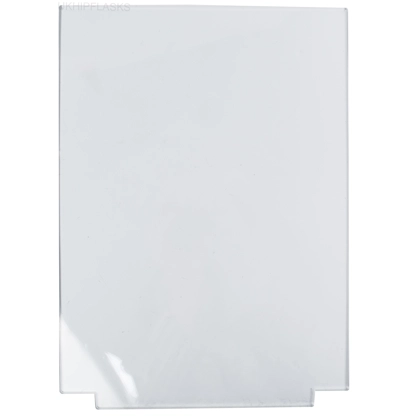 Rectangle With Tab - 180x240mm - Pre Cut Acrylic - Clear