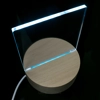 Square with Tab - 100x100mm - Pre Cut Acrylic - Clear
