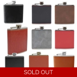 Sample Pack - PU Leather Hip Flasks