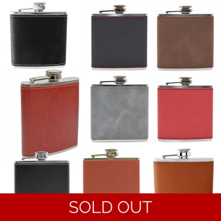 Sample Pack - PU Leather Hip Flasks