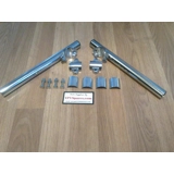 Chrome Clip on Handle Bars for 26 - 28..