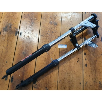 Puch Maxi EBR forks black & chrome, long