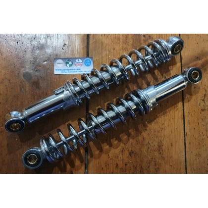 Adjustable chrome 280mm rear shocks