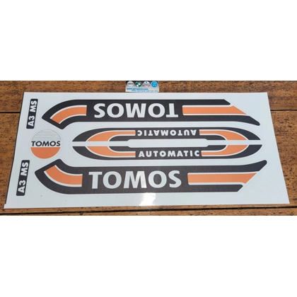 Tomos A3 orange sticker set