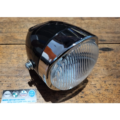 Black side mount 105mm bullet headlight.