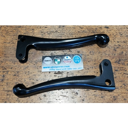 Tomos A3 levers black smooth left & right.