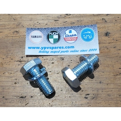 Tomos A3/A35 footrest bolts & spring washers.