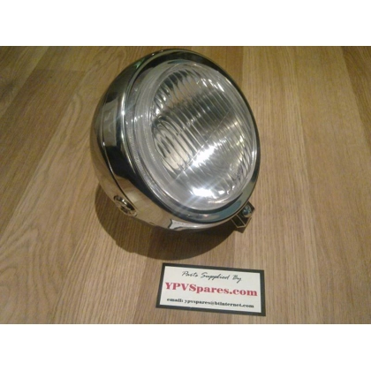 130mm Guia Round Front Head Light in Chrome