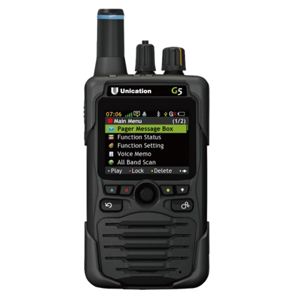 Unication G5 Dual Band Pager Analog and P25 Digital – PHASE 1 & 2