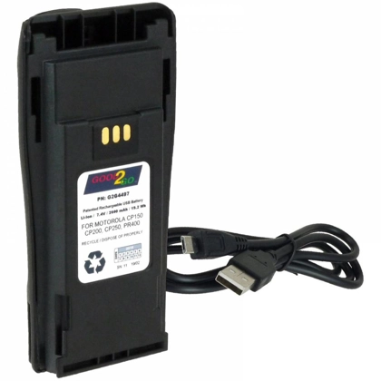 G2G CP200D 2600 mAh Li-ion USB Battery - Motorola G2G CP200D 2600 mAh Li-ion USB Battery - Motorola