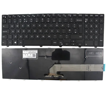 Dell Inspiron 15 5000 UK Replacement Laptop Keyboard With Frame