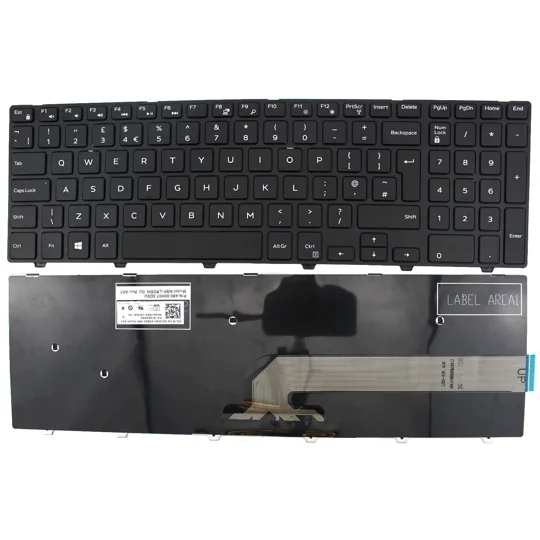 Dell Inspiron 17 5749 UK Replacement Laptop Keyboard With Frame