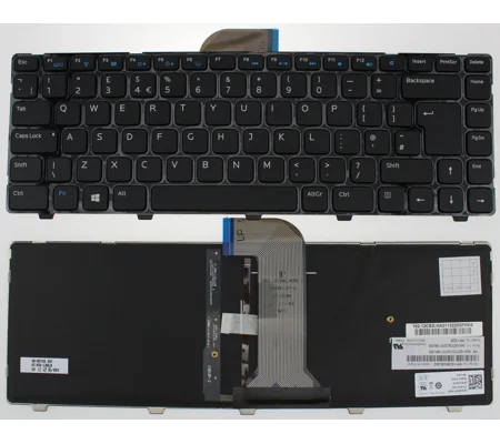 Dell Inspiron 15Z 5523 Uk Replacement Laptop Keyboard Backlit
