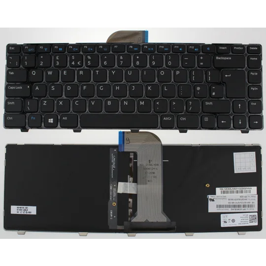 Dell Inspiron 15Z 5523 Uk Replacement Laptop Keyboard Backlit