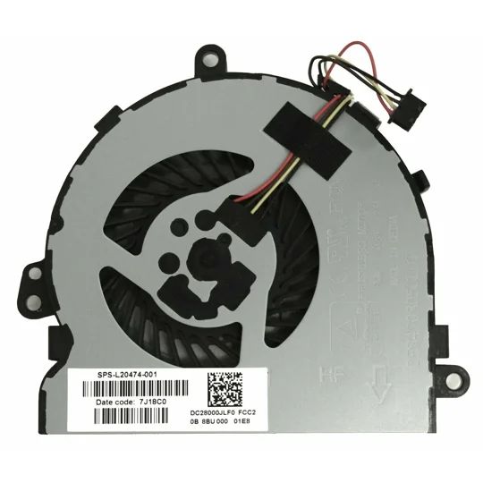 HP Home Notebook 15-DA0047NR Replacement Laptop CPU Cooling Fan