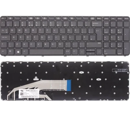 HP Probook 450 G4 Uk Replacement Laptop Keyboard With Frame