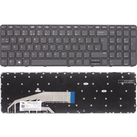 HP Probook 455 G4 Uk Replacement Laptop Keyboard With Frame