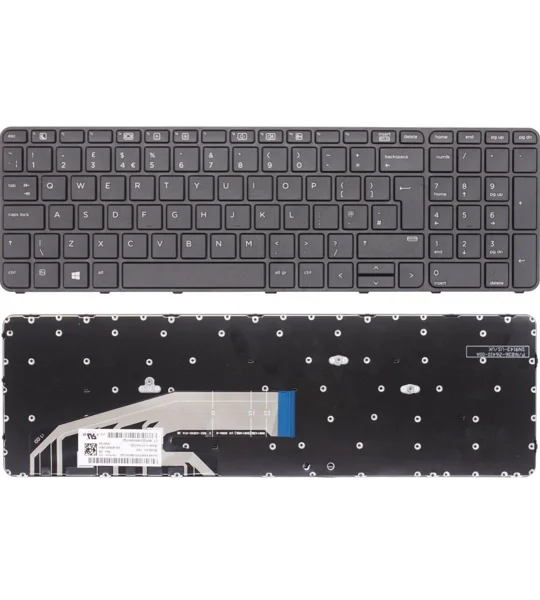 HP Probook 470 G4 Uk Replacement Laptop Keyboard With Frame
