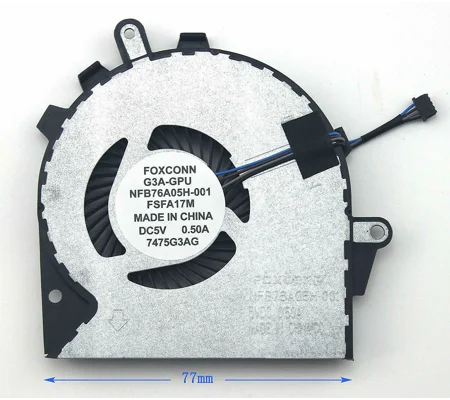 HP Part Numbers NFB76A05H-001 15-CE Compatible Laptop GPU Fan