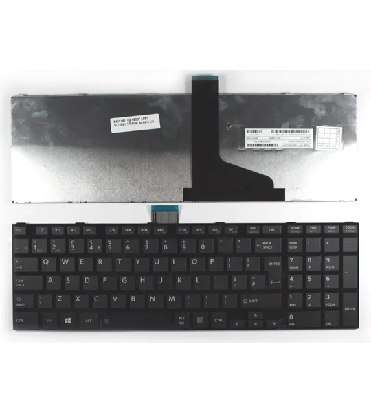 Toshiba Satellite L855 Uk Replacement Laptop Keyboard With Frame