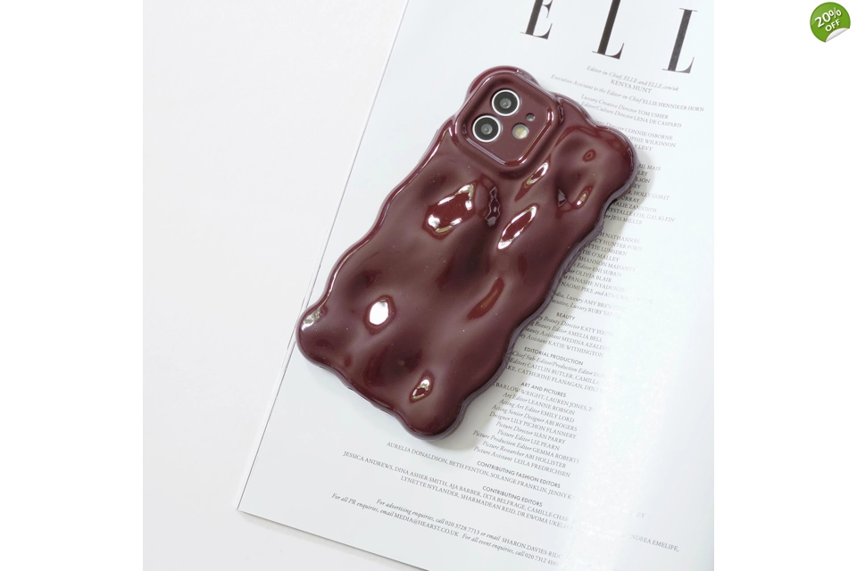 Burgundy Berry Bubble bubble phone case