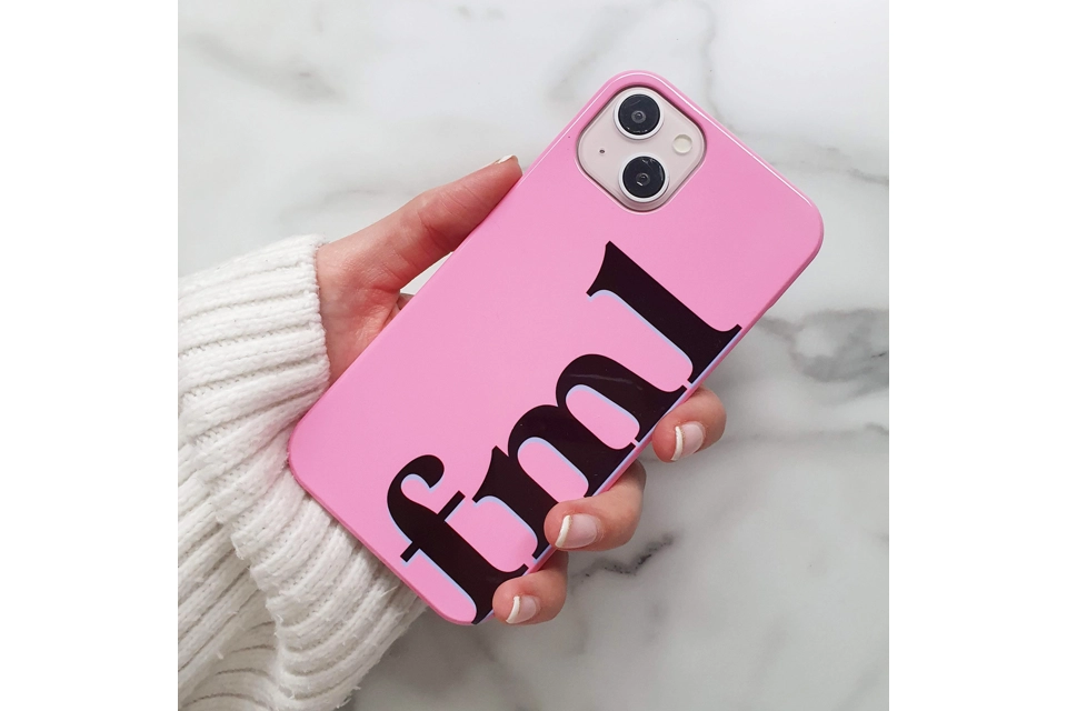 Problem Pink personalised phone case