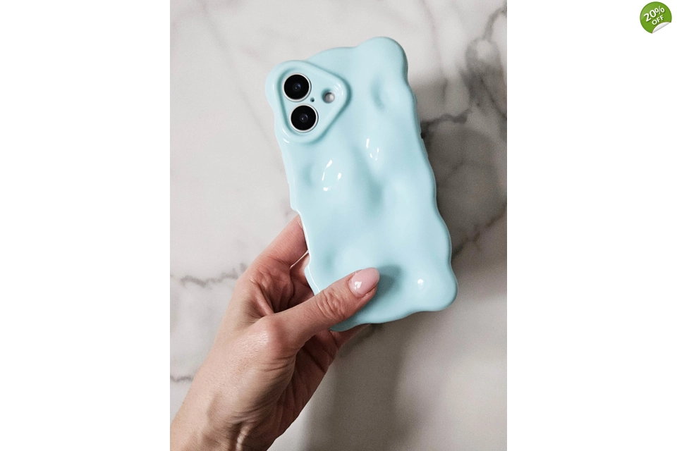 Candy Blue Bubble Phone Case