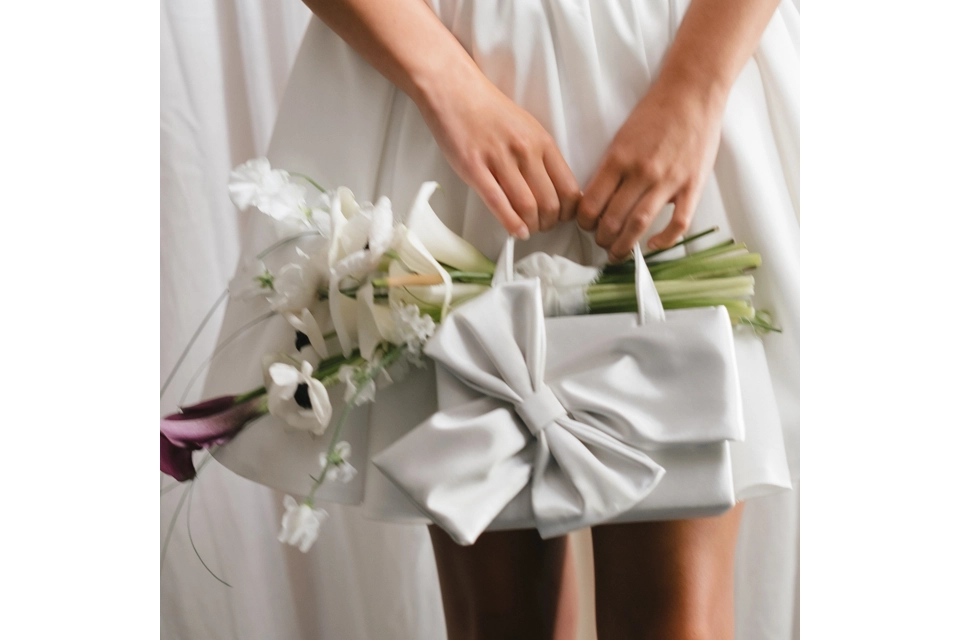 The Bow Bag - Dark Ivory