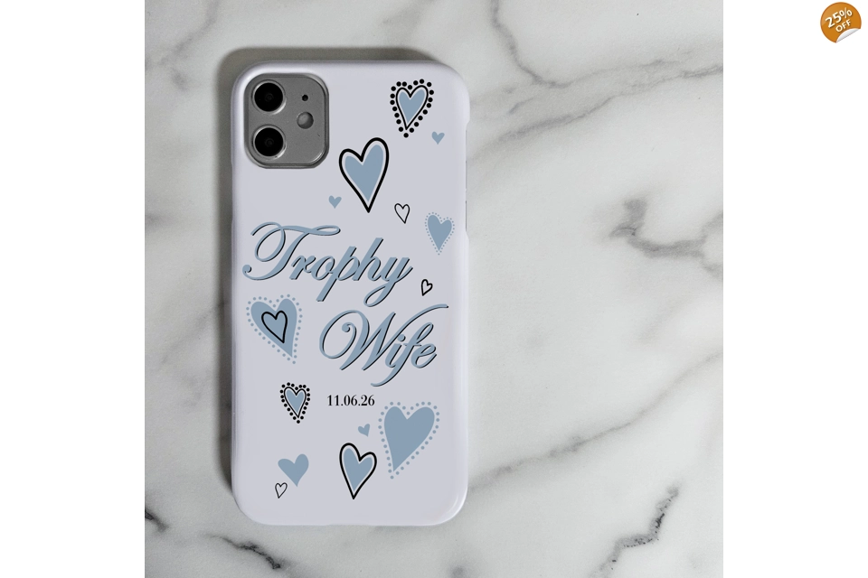 Trophy Wife personalised phone case