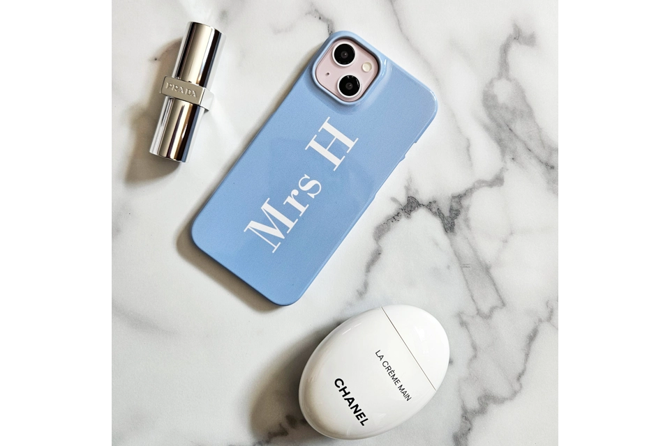 Something Blue personalised phone case