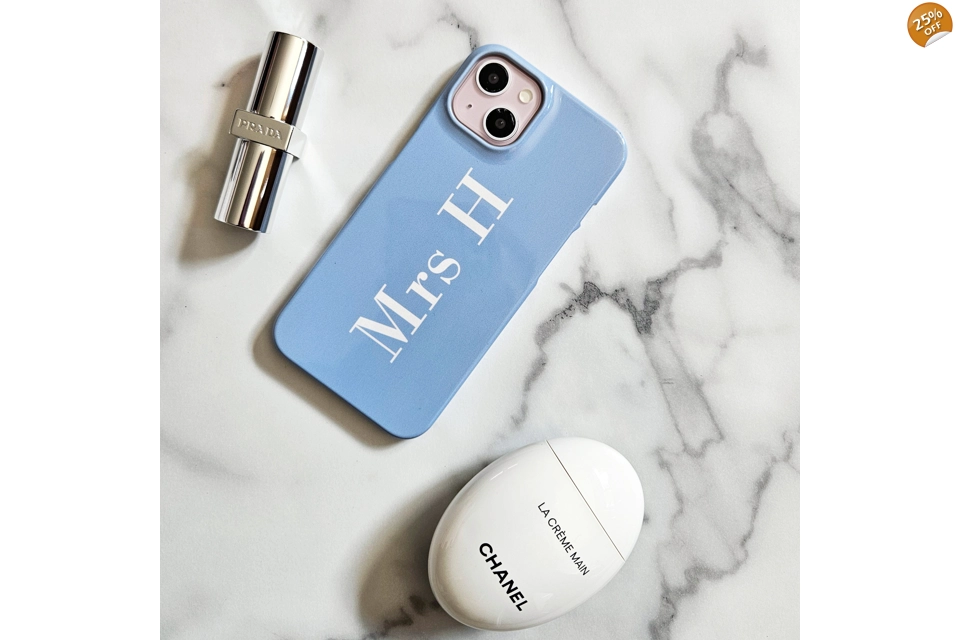 Something Blue personalised phone case