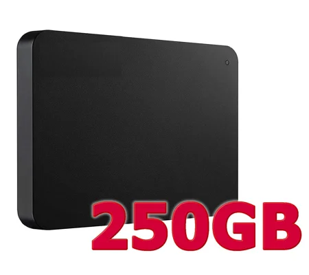 Hard Drive 250GB- USB 3.0 - 2.5 Inch - USB Powered