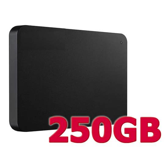 Hard Drive 250GB- USB 3.0 - 2.5 Inch - USB Powered
