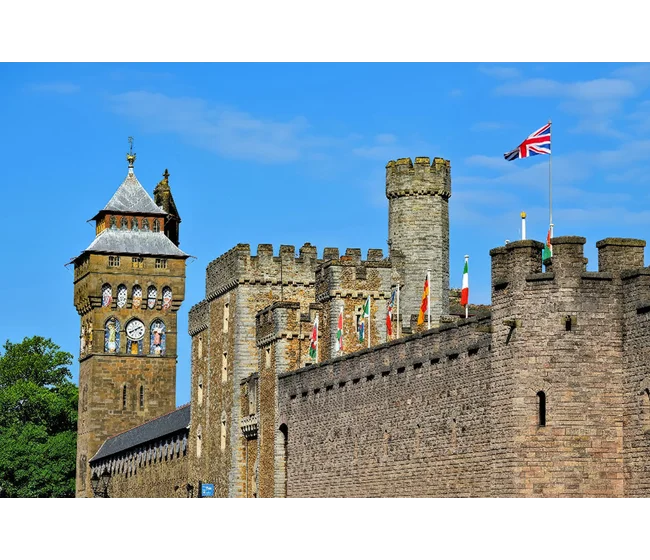 Cardiff Castle, from above