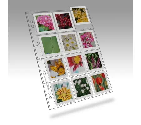 6x6cm Slide Sheet - 12 Slides/Sheet