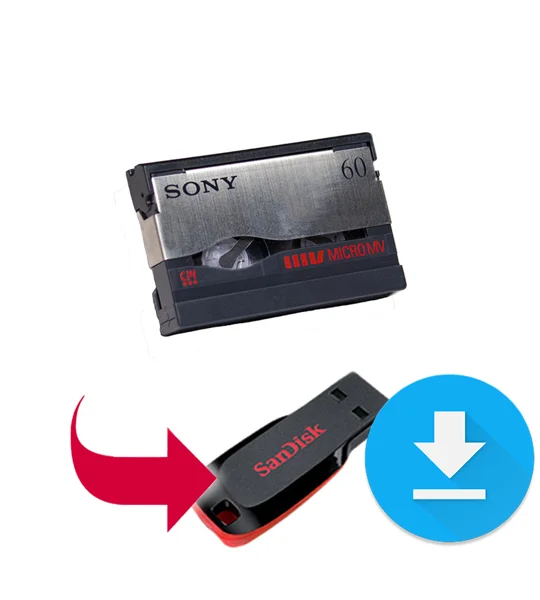 micromv tapes to usb in mp4 format