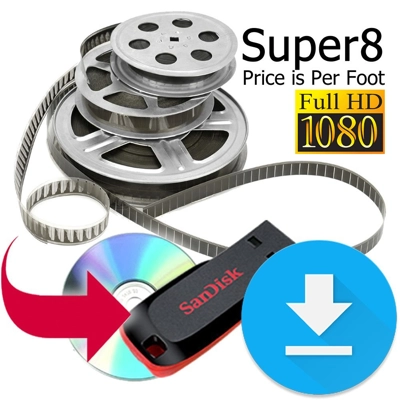 Super8 Cine to Bluray, USB & Download