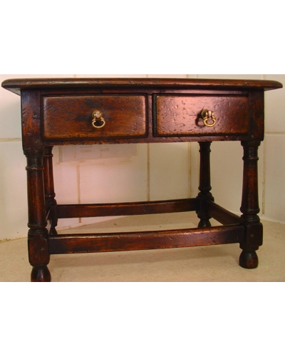 William and Mary country side table in cherry