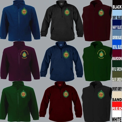 Argyll & Sutherland Highlanders Full Zip, 1/4 Zip Neck / Gilet Fleece Jackets title=
