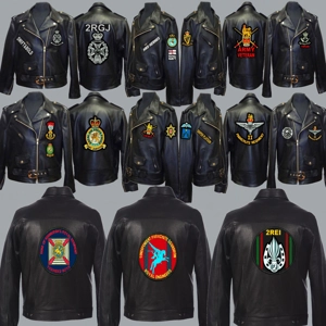 A Regimental Biker Patch/Blazer Badge
