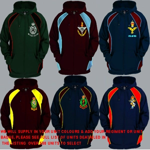 A Regimental Colour Hoody UK & Foreign
