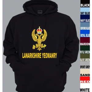 Lanarkshire Yeomanry Pullover Hoody with large Insignia