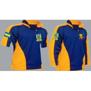 Royal Green Jackets RGJ Regimental Colour Collard Rugby Shirt