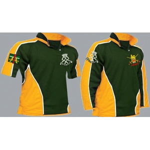1 A HCR Regimental Colour Kooga Style Rugby Shirt